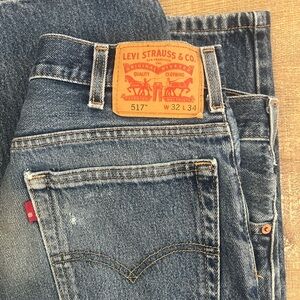 Mens Levis 517 bootcut jeans true blue